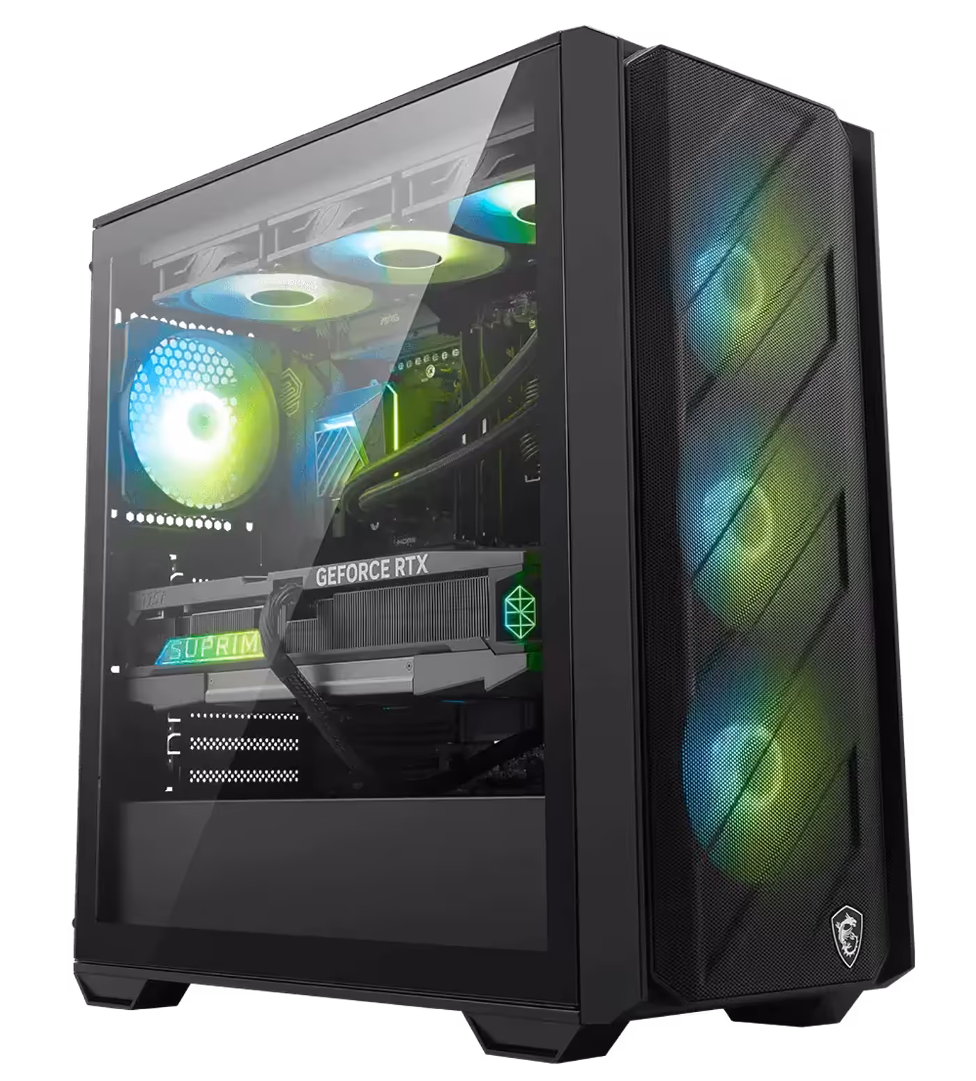 MAG FORGE 330R AIRFLOW with customizable ARGB lighting and MSI Mystic Light support