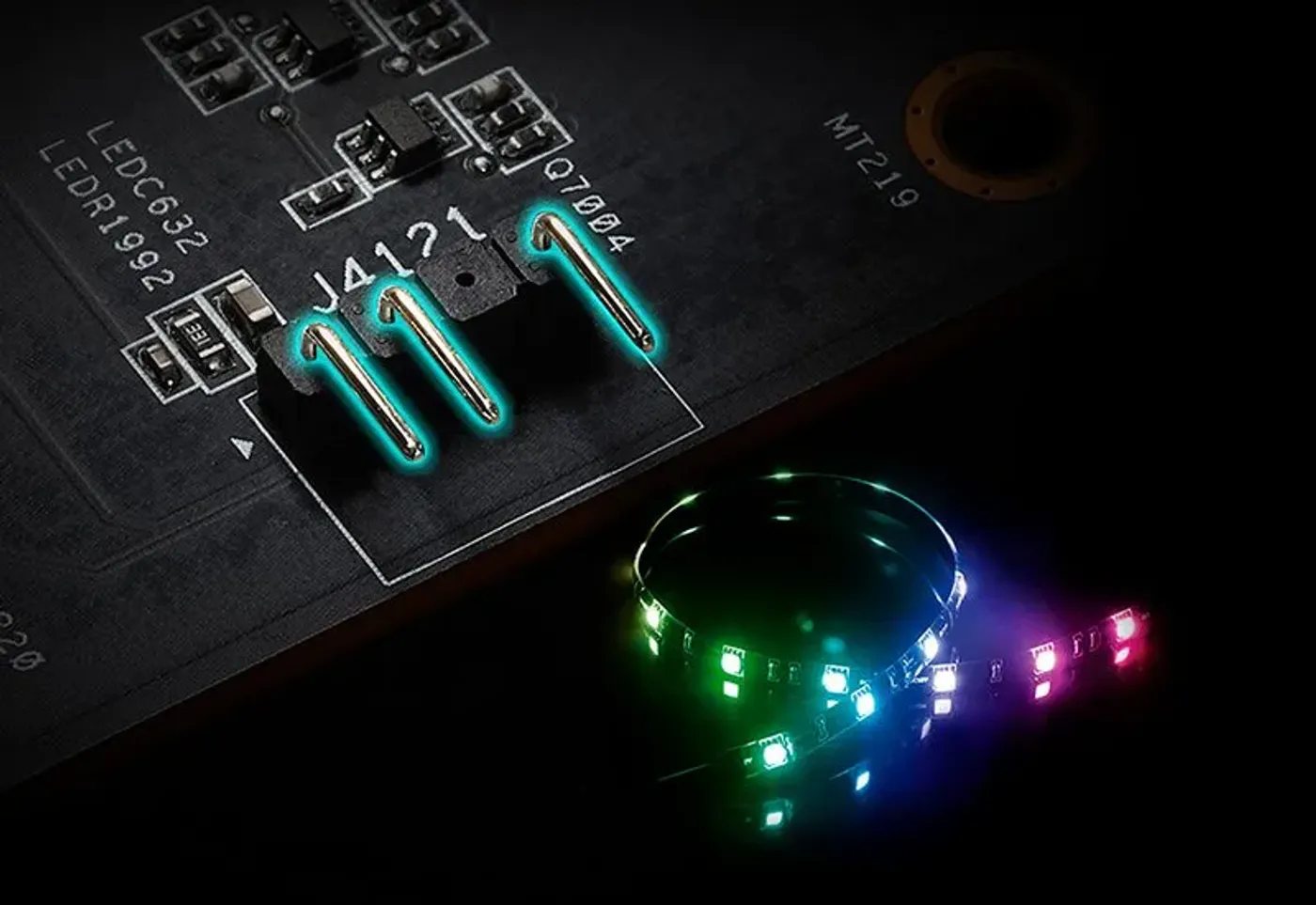 ARGB pin-header for external lighting connection