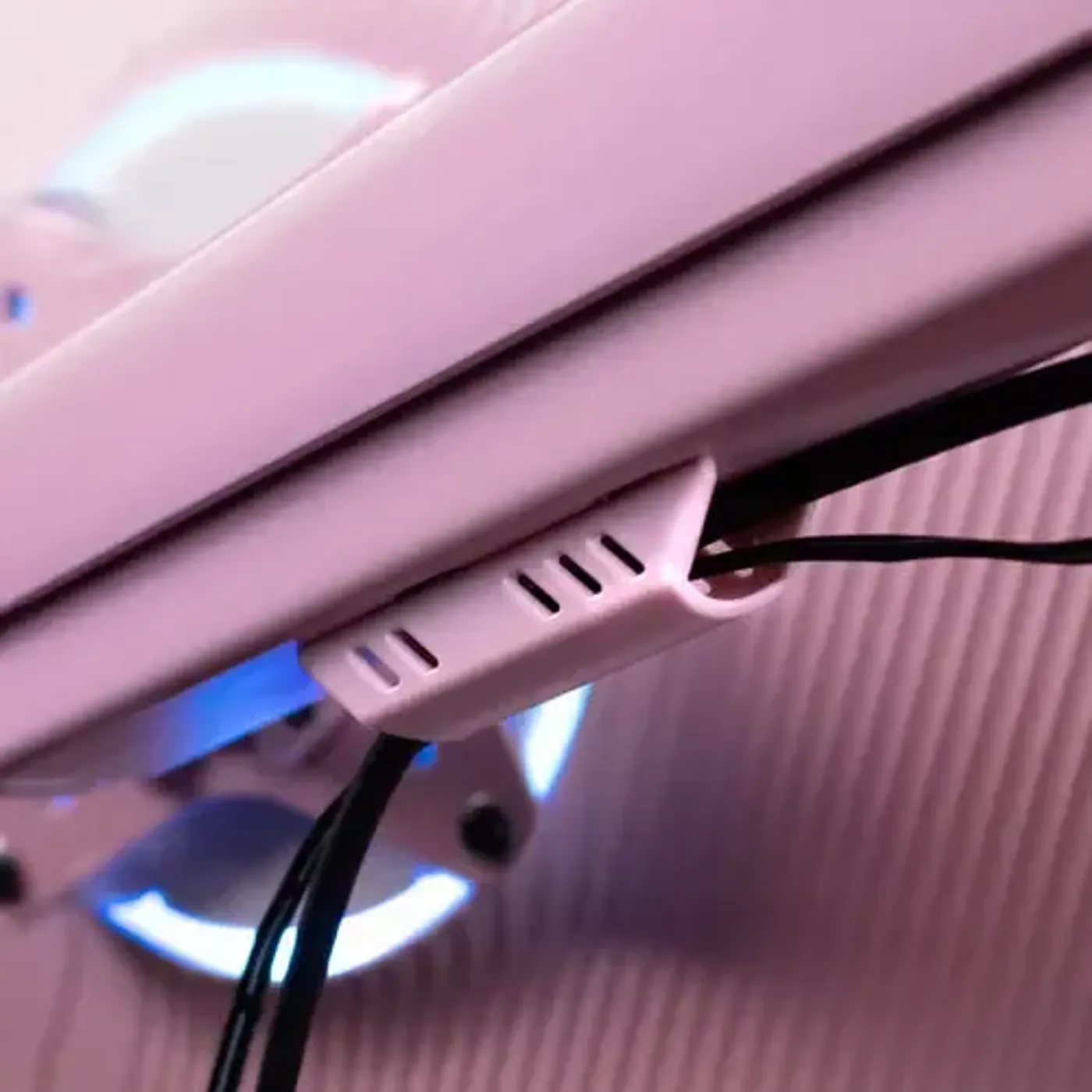 Monitor arm with built-in cable routing and clip-on cable covers