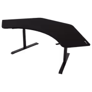 Arozzi Arena Angelo Gaming Desk – Pure Black, Full Microfiber Surface - image 2