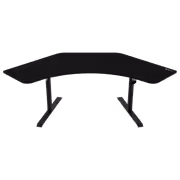 Arozzi Arena Angelo Gaming Desk – Pure Black, Full Microfiber Surface - image 4