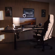 Arozzi Arena Angelo Gaming Desk – Pure Black, Full Microfiber Surface - image 9