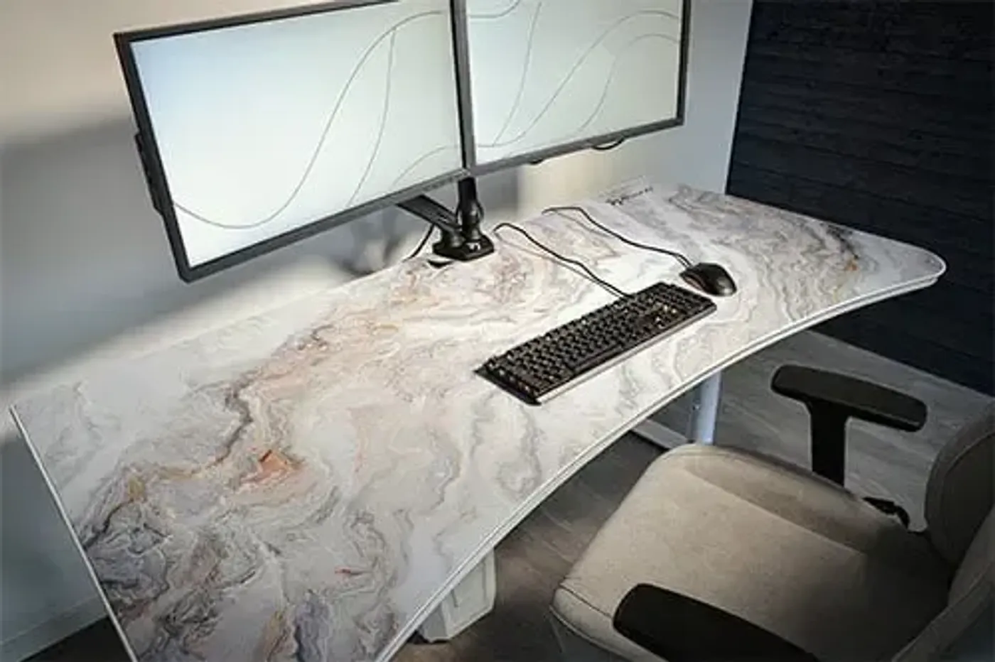 Full Surface Microfiber Mousepad for Arozzi Arena Gaming Desk