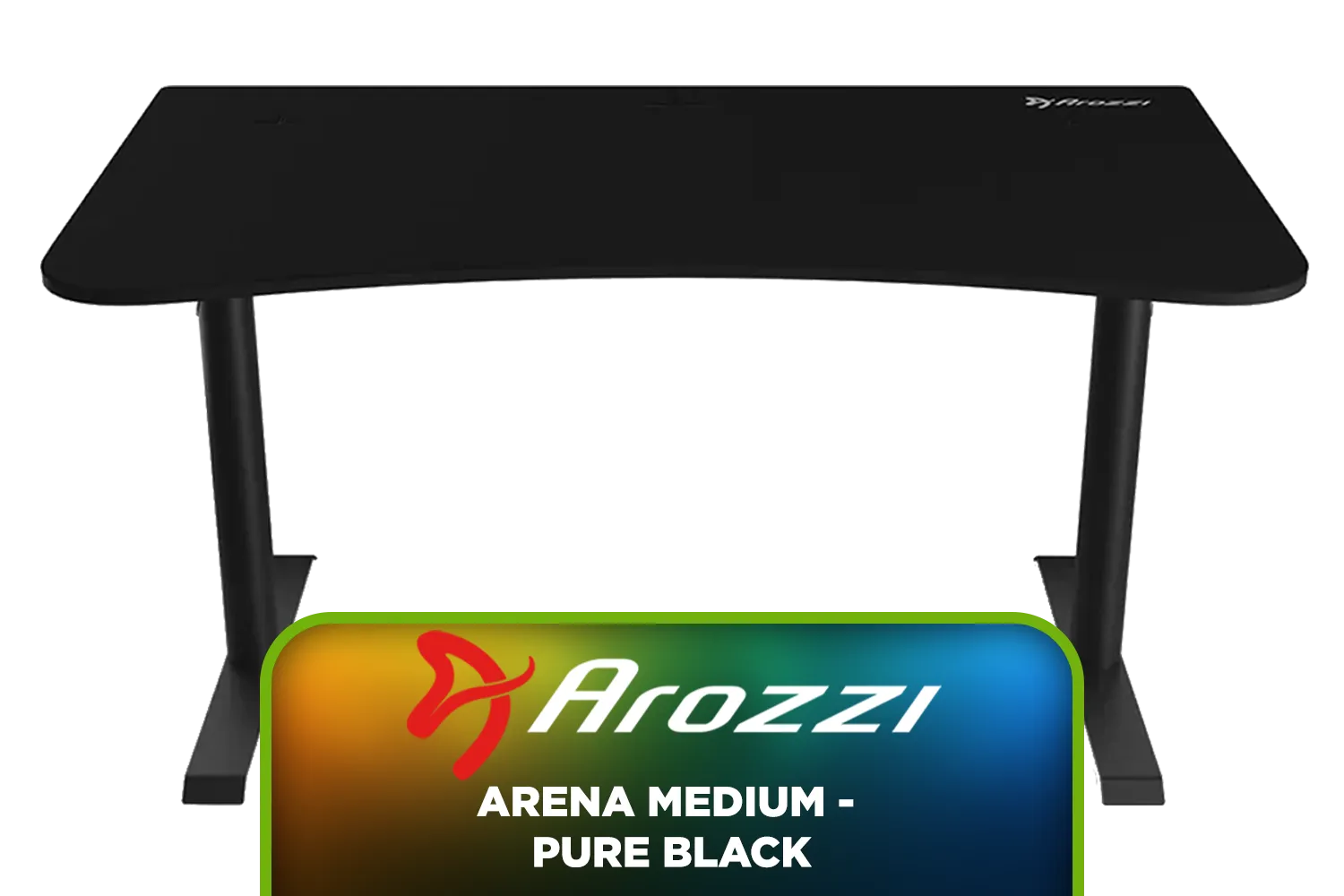 Arozzi Arena Medium - Pure Black / Full-surface Microfiber Mousepad Cover / Cable Management / ARENA-MEDIUM-PBK