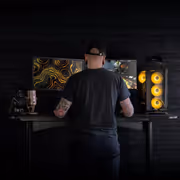 Arozzi Arena Moto Motorized Curved Gaming & Office Desk - image 8