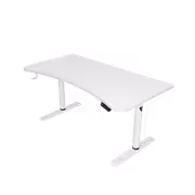 Arozzi Arena Moto Motorized Sit-Stand Gaming Desk, White - image 2