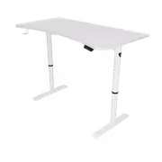 Arozzi Arena Moto Motorized Sit-Stand Gaming Desk, White - image 3