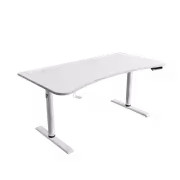 Arozzi Arena Moto Motorized Sit-Stand Gaming Desk, White - image 5