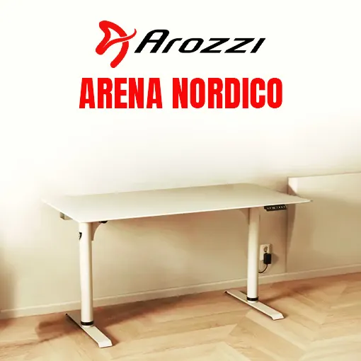 Arozzi Arena Nordico White Standing Desk