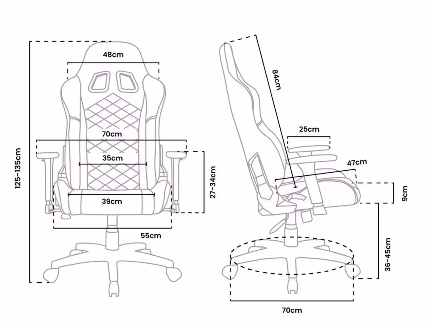 Arozzi Avanti gaming chair with three-dimensionally adjustable armrests