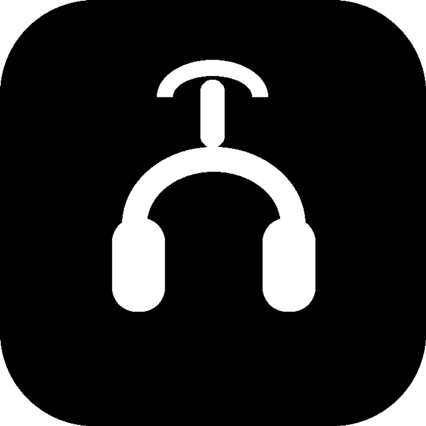 Icon of a headset hanging from a hook