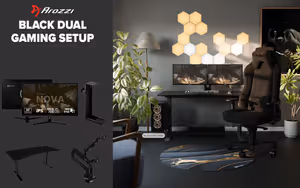 arozzi-nova-32-dual-monitor-gaming-setup - Image 1