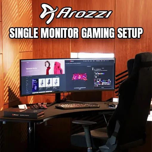 Arozzi Nova 49" 165Hz UWQHD Gaming Setup