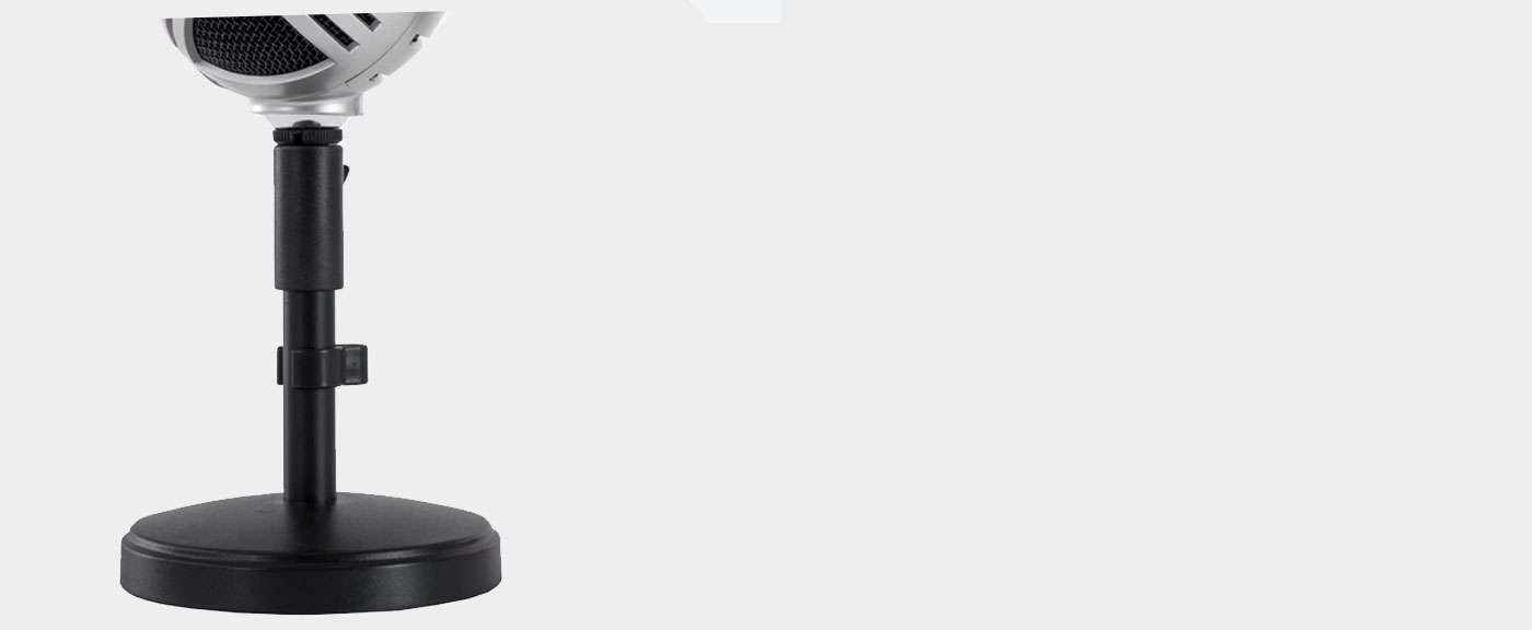 Arozzi Sfera USB Gaming Microphone highlighting its stable base