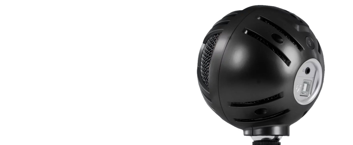 Arozzi Sfera USB Gaming Microphone showcasing mute feature