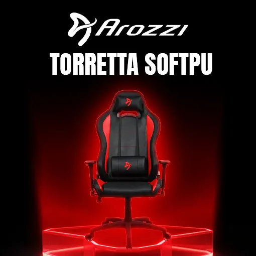 Arozzi Torretta SoftPU Black & Red Gaming Chair