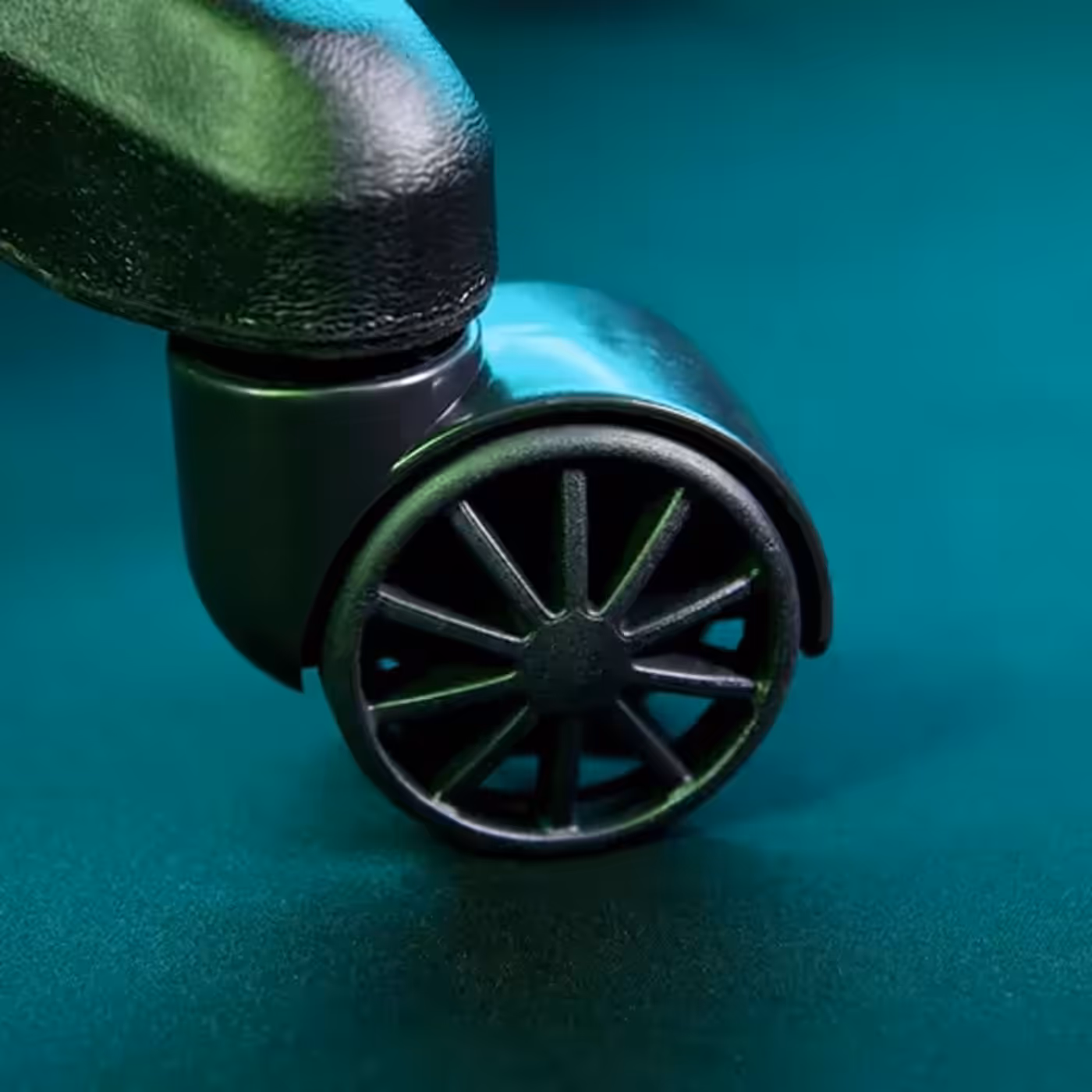 Durable spoked caster wheels and reinforced nylon wheelbase base