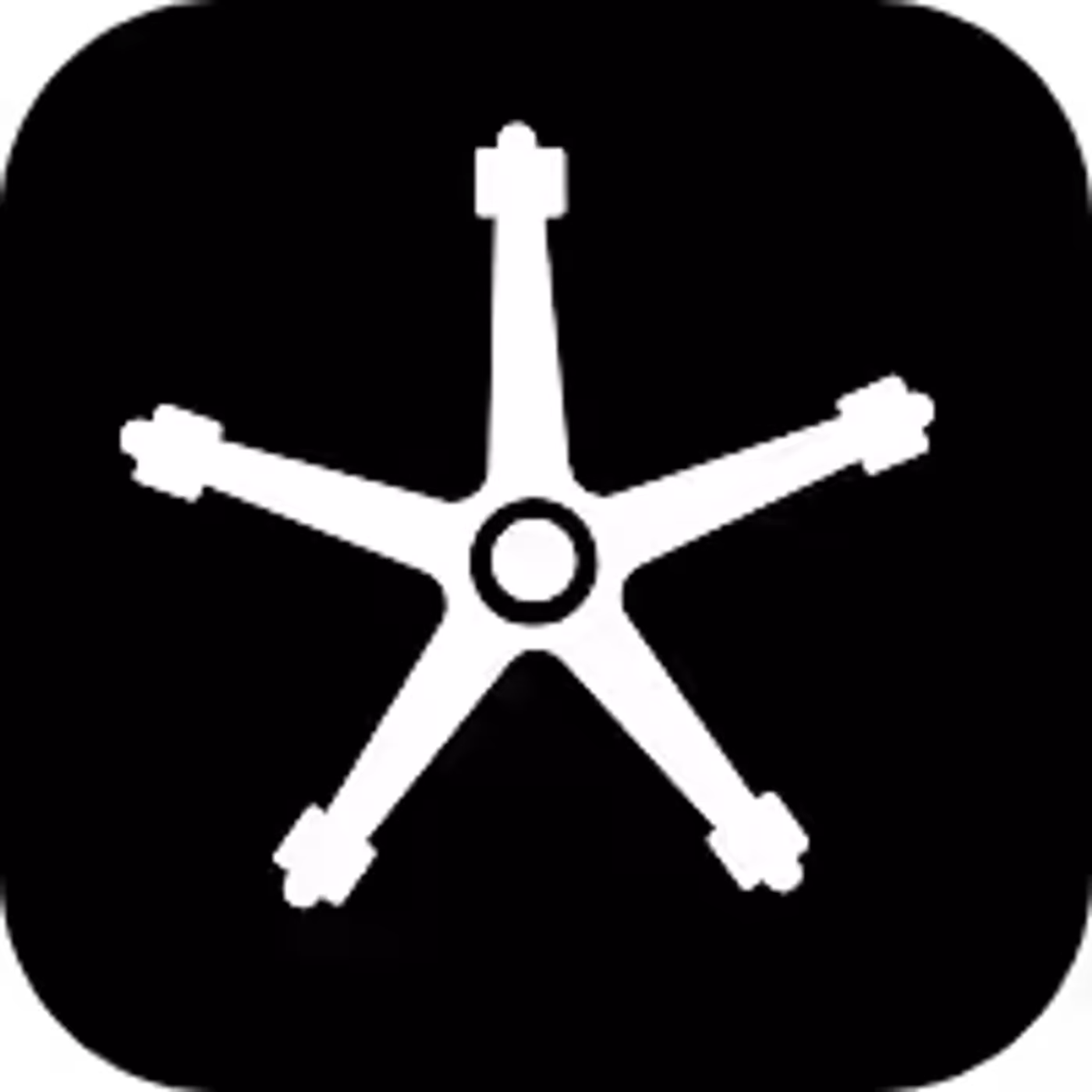 Reinforced nylon wheelbase on Torretta Supersoft Gaming Chair