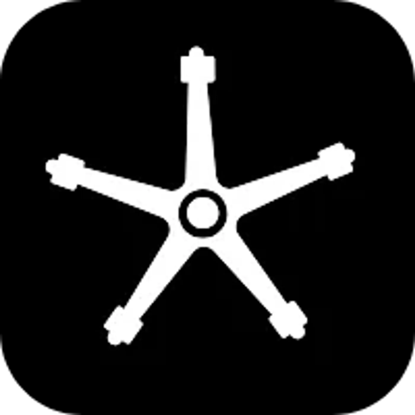 Reinforced nylon wheelbase on Torretta Supersoft Gaming Chair