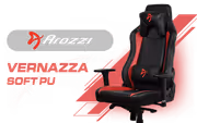 Arozzi Vernazza SoftPU Office and Gaming Chair - Black & Red