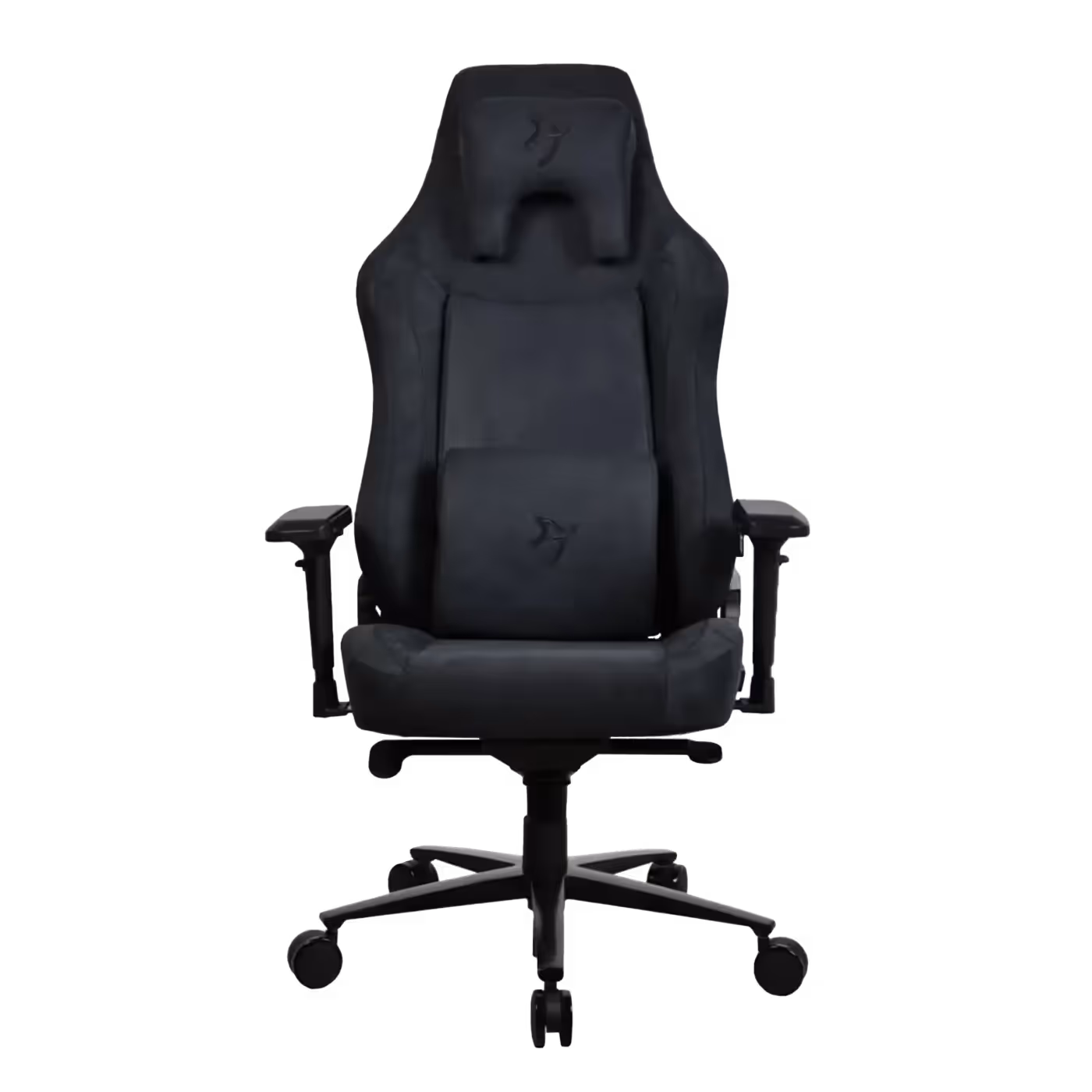 Arozzi Vernazza XL Supersoft gaming chair in pure black, front view