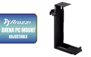 Arozzi Arena PC Mount - Adjustable Steel Under-Desk Bracket - image 1