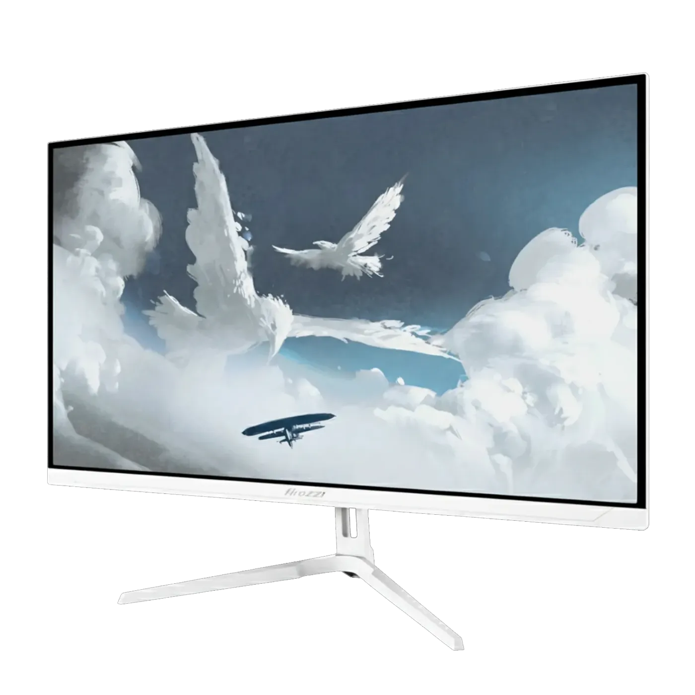 Arozzi Nova 27-inch gaming monitor in white, front view
