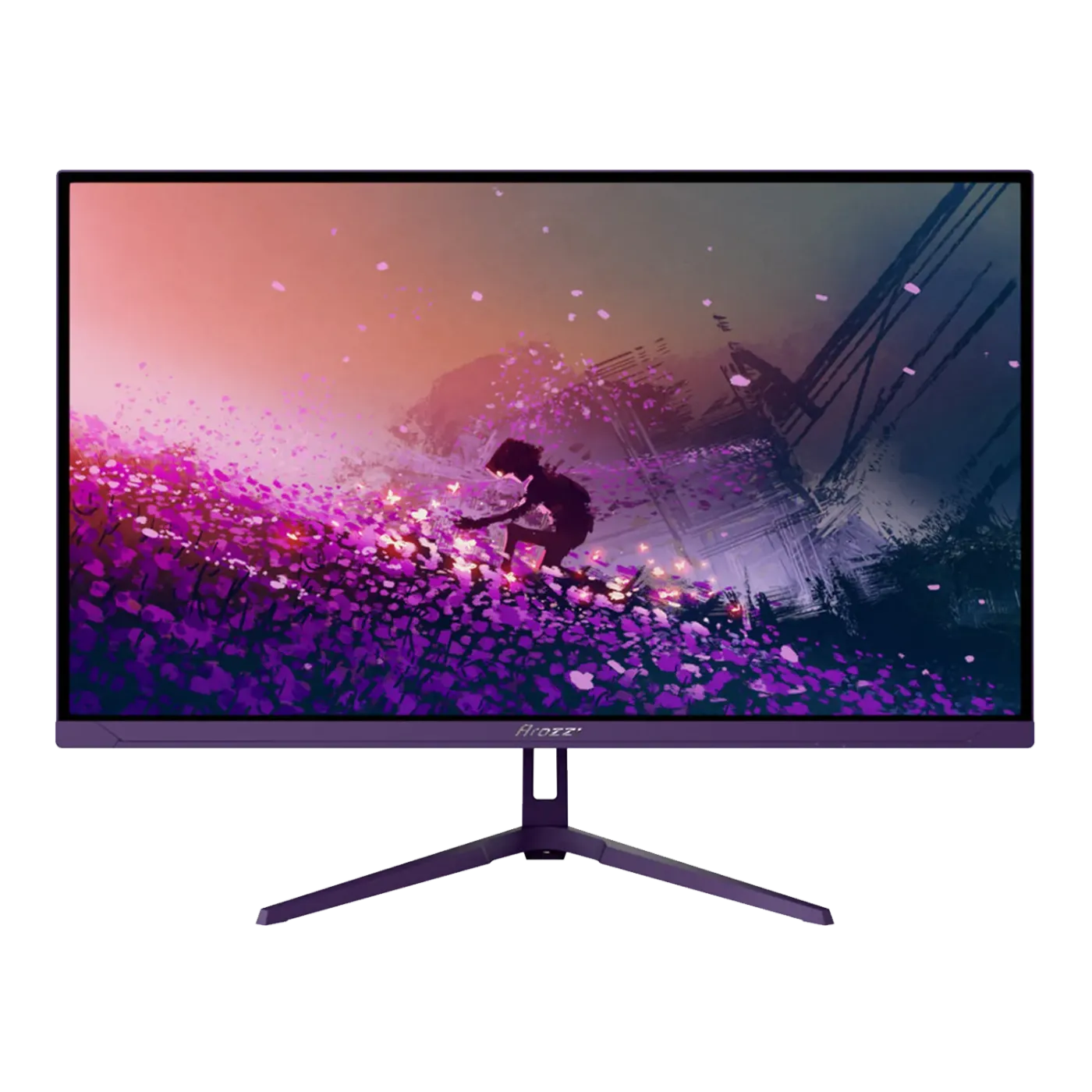 Arozzi Nova 27-inch gaming monitor in purple, front view