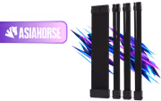 AsiaHorse 4-Piece Sleeved PSU Extension Cable Kit, Black - image 1