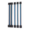 AsiaHorse 4-Piece Sleeved PSU Extension Cable Kit, Black White & Blue - image 2