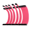 AsiaHorse 6-Piece Sleeved PSU Extension Cable Kit, Pink - image 2