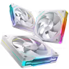 AsiaHorse Amici Pro 120mm ARGB Case Fans, White 3-Pack - image 2