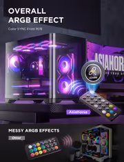 AsiaHorse ASH-S1 ARGB Fan Hub Controller, Black - image 6