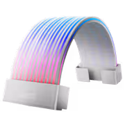AsiaHorse Aurora Learn ARGB PSU Cover 24-Pin, White - image 4