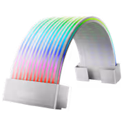 AsiaHorse Aurora Learn ARGB PSU Cover 24-Pin, White - image 5