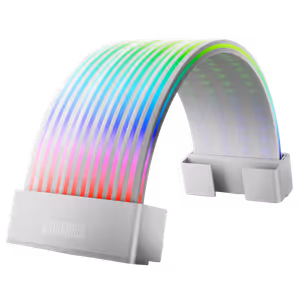 AsiaHorse Aurora Learn ARGB PSU Cover 24-Pin, White - image 5