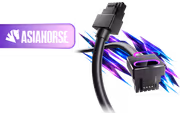 AsiaHorse Hydrus ARGB 16-Pin Modular PSU Cable, Black (Type A) - image 1