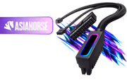 AsiaHorse Hydrus ARGB 24-Pin PSU Extension Cable, Black (Side-Exit Type L) - image 1