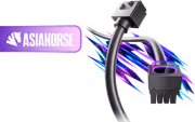 AsiaHorse Hydrus ARGB 8-Pin CPU Extension Cable (Type A), Black - image 1