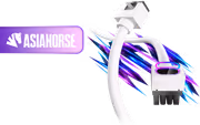 AsiaHorse Hydrus ARGB 8-Pin CPU Extension Cable (Type A), White - image 1
