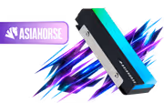 AsiaHorse M.2 2280 ARGB SSD Heatsink, Black - image 1