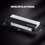 AsiaHorse M.2 2280 ARGB SSD Heatsink, Black - image 3