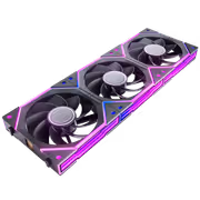 AsiaHorse Nyota Ultra 120mm ARGB Reverse Case Fans, Black 3-Pack - image 3