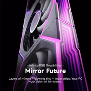 AsiaHorse Nyota Ultra 120mm ARGB Case Fan, Black Single - image 6