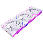 AsiaHorse Nyota Ultra 120mm ARGB Case Fans, White 3-Pack - image 2