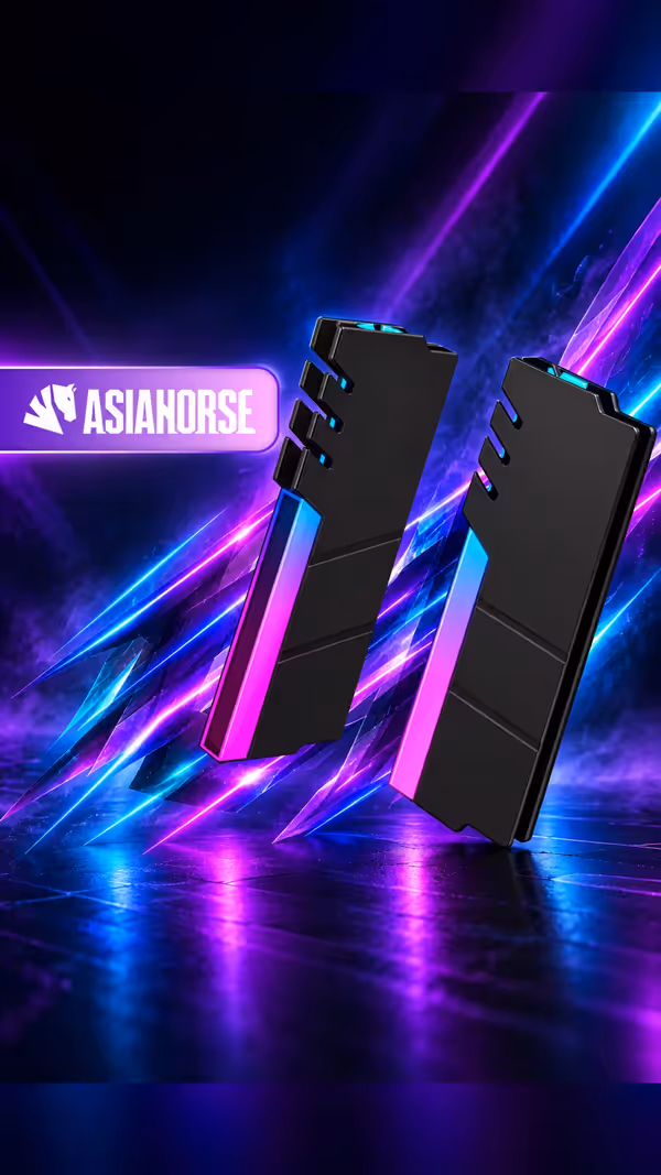 [OPEN BOX] AsiaHorse RAM Cover ARGB Heatsink - Black