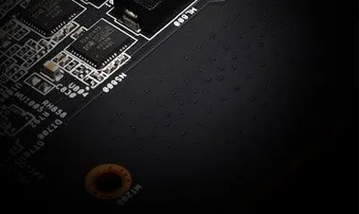 Matte Black PCB of ASRock Graphics Card