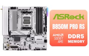 asrock-b850m-pro-rs-wifi-am5-motherboard asrock-b850m-pro-rs-wifi-am5-motherboard - Image 1
