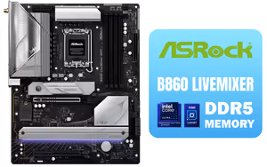 asrock-b860-livemixer-wifi-lga1851-atx-motherboard asrock-b860-livemixer-wifi-lga1851-atx-motherboard - Image 1