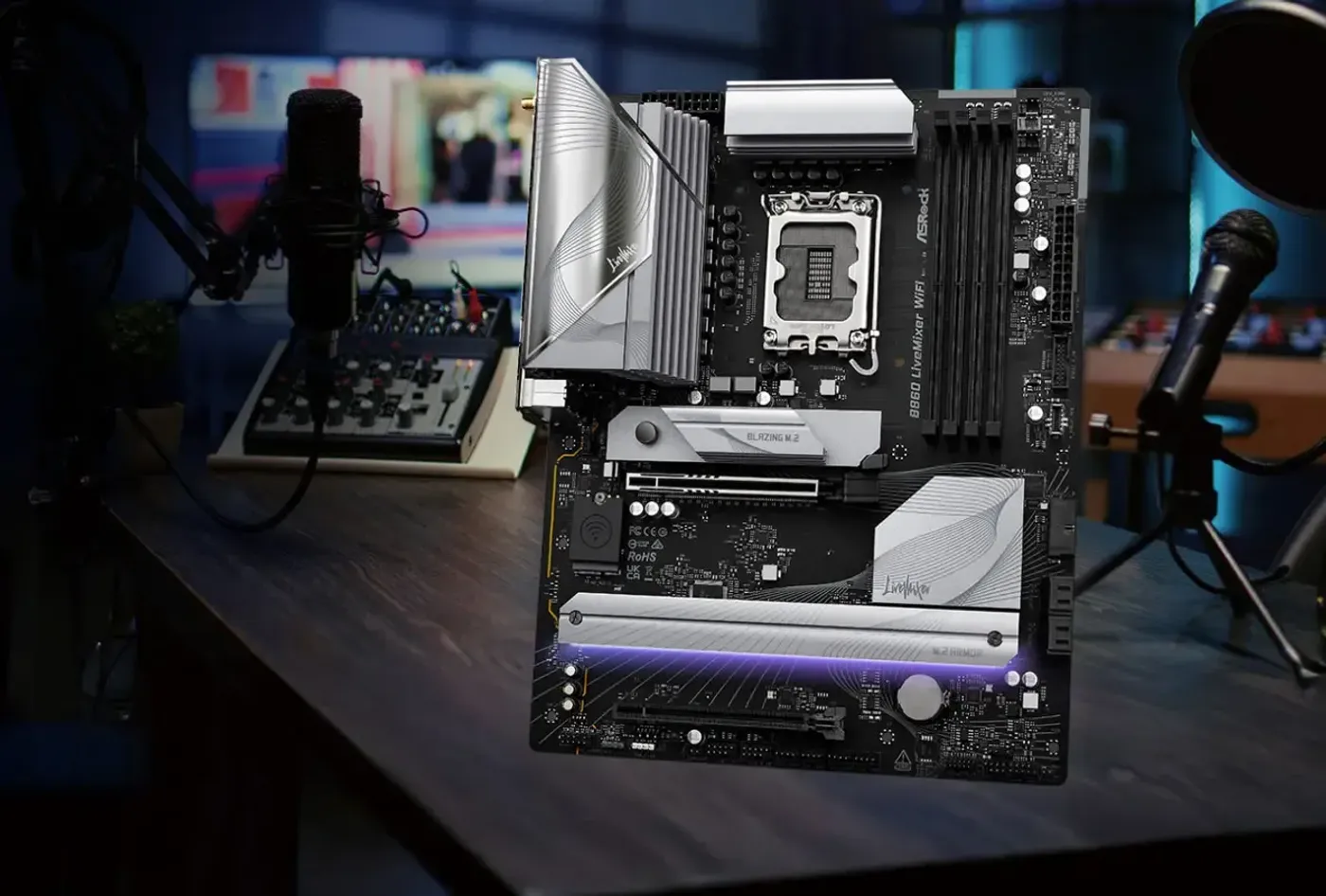 ASRock B860 LiveMixer Intel Motherboard - Desktop Version